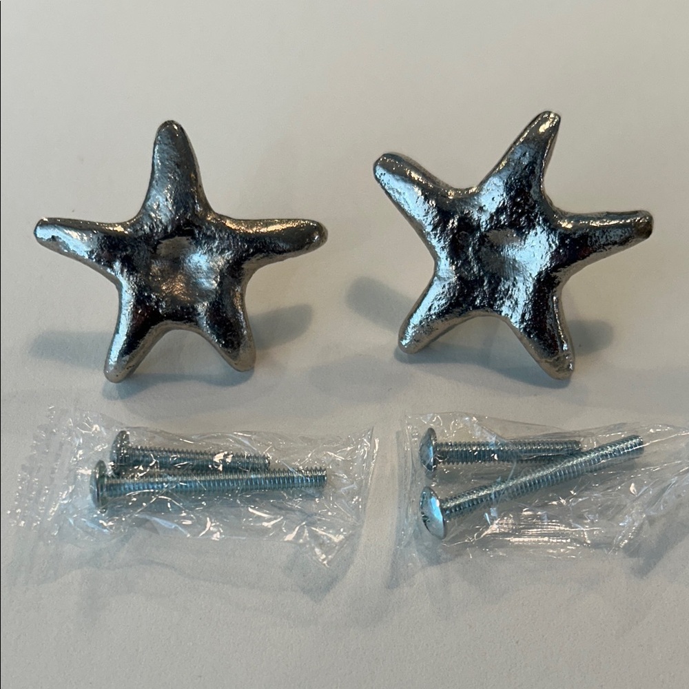 Silver Star Drawer Knobs